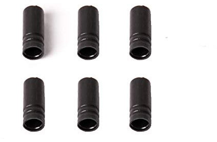 6 Stück Shimano Fahrrad Schaltzug Endkappe Schaltzughülle 4mm Schwarz