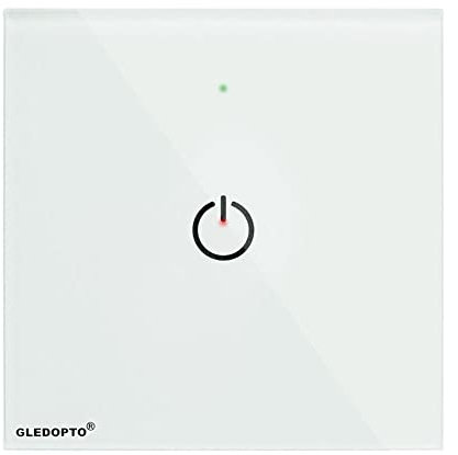 GLEDOPTO ZigBee Touch Interrupteur mural 230 V pour installation murale de nombreux produits tels que lampes, ampoules, ampoules, ventilateurs