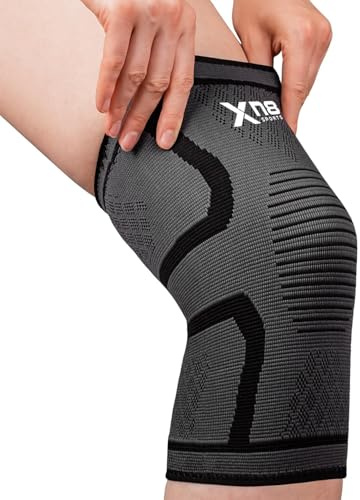 Xn8 Kniestütze Komprimierte Kniebandage für Männer Frauen Medizinischer Knieschützer für Laufen, Wandern,Joggen, Sport, Volleybal,Meniskusriss,ACL,Arthritis,Gelenkschmerzlinderung
