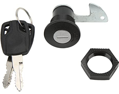Motorrad-Kofferraumschloss,Qiilu Motorrad Heckkofferschloss Scooter Fitting Heckschloss Aluminium Kunststoff Universal für Elektromotorräder Aufbewahrungskoffer C Gebogener Haken Gepäck und(#2)