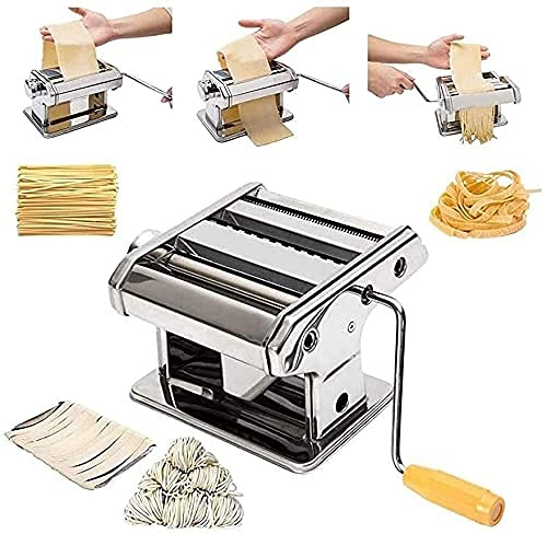 Macchina Per La Pasta, Macchina Per La Pasta Macchina Per La Pasta, 3 In 1 Macchina Per La Pasta Manuale In Acciaio Inossidabile Per Impieghi Pesanti Pasta Fresca Professionale Lasagne Spagh