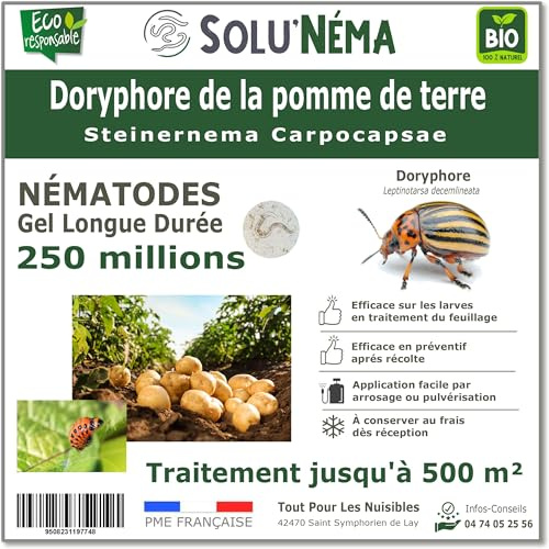 SOLUNEMA - Nématodes contre les doryphores de la pomme de terre - 250 Millions Longue Durée