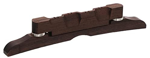 Toyvian Sturdy Mandolin Wood Bridge Replacement Part with Easy Installation and Practical Design, for Folk and World Instrument Accessories, Enhancing Sound Quality for Mandolin Players Random Color