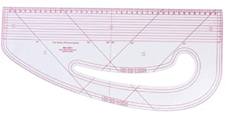 DIY Sewing Ruler Tailor Set,French Curve Ruler for Pattern Maker Clear Plastic Metric Shaped Sewing Ruler Clothing Making Kit for Beginners Tailor Designer