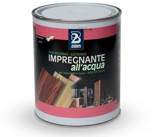 2BM Imprägnierung auf Wasser, transparent, präventive Behandlung, verbessert die natürliche Schönheit, für den Innen- und Außenbereich, ideal für Holz, Sperrholz, Spanplatten, Kork und