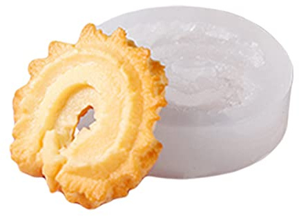 YOUKOLO-Molde de Silicona con Forma de Galleta Oreo para Hacer Fondant, gelatina de Chocolate, Herramienta para Hacer Pasteles, Molde Decorativo, Vapor para Horno Disponible A
