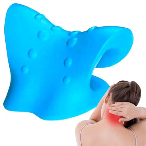 Vllold Relaxant pour le cou, soulage la traction cervicale, dispositif de traction cervicale, relaxant pour les épaules, coussin de traction pour la relaxation musculaire