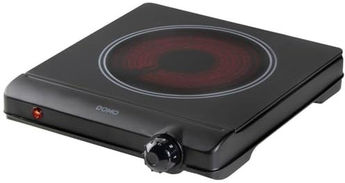 DOMO DO30111KP Plaque de cuisson en céramique - ECO - 1 feu - Ø 18 cm - noir