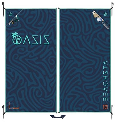 ESSENZZ Beachsta - Innovatives Mikrofaser Badetuch groß / 2X Strandtücher - 2er Set Badehandtuch groß 90x180 = Strandtuch XXL 170x180 Stranddecke Strandmatte