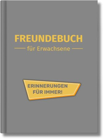 Generisch Freundebuch für Erwachsene, Freundschaftsbuch, Poesiealbum, Freundebuch zum Ausfüllen für 31 Freunde, Hardcover A5