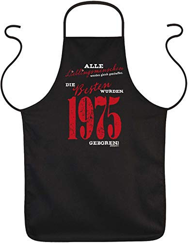 Schürze 50.Geburtstag, 50 Jahre Kochschürze, Jahrgang 1975 : Alle Lieblingsmenschen - die Besten wurden 1975 geboren - Sprüche Grillschürze 50.Geburtstag