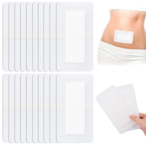 20 Stück Wundpflaster 10 x 20 cm, Selbstklebender Wundverband mit sanfte Haftung Saugfähig Weich, Einzeln Verpackt