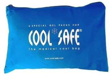 COOL*SAFE® Kühlakku 6er / 10er Set – Ersatz-Akkus für Medikamentenkühltasche – langlebig, wiederverwendbar – sichere Kühlung für Insulin, Pens & Spritzen (6er Set)