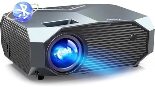 Proiettore WiFi Bluetooth Portatile Mini Proiettore Full HD 1080P Supporta Home Cinema Gaming Proiettore con HDMI USB AV per Smartphone TV Stick Xbox PS5