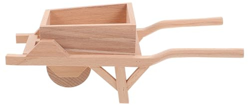 GALPADA Modèle Miniature de Camion-Benne en Bois Décoratif pour Jardin et Maison, Petite Taille, Léger, Ornement Micro-Paysage, Accessoire Décoratif pour Bonsaï et Déco Féerique