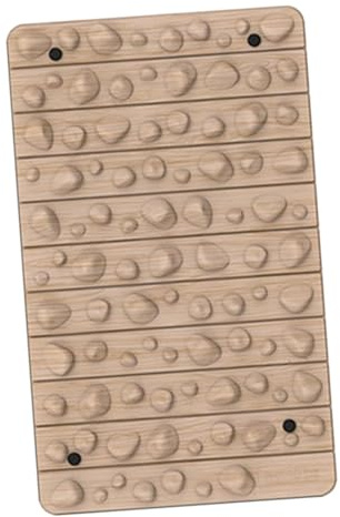 Cirraorive Tapis D'Acupression Tapis de Massage pour Les Pieds Coussin de Points de Pression Ergonomique Facile à Texture En Relief pour Séniors Personnes, Couleur Du Grain Du Bois