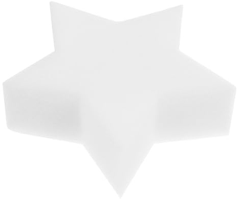 TOVINANNA Oil Absorbing Sponge Sponge Material 8pcs White Star Shaped Removes Oils Effectively , for Spa Filter Cleaning and Scum Removal for Hot Tub and Pool