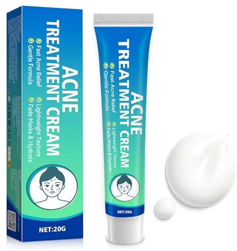 Anti Acné Crema Facial Control de Imperfecciones, Reduce la Apariencia de Granos, Puntos Negros y Brillos Sebáceos, Fórmula Suave Hidratante para Piel Grasa, Mixta y Sensible 30g