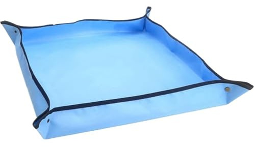 Tappetino for rinvaso 2 pezzi for pasticcio di controllo del trapianto piante da interno, tappetino for vasi succulenti impermeabile for terreno quadrato for piantare per Trapiantare(Blue,60x60CM)