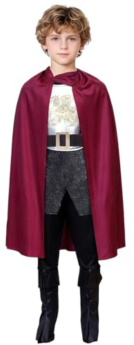 YOOJIA Barn cosplay-kostym för flickor Dressing Up King Set | Autentiska kungliga detaljer, komplett kungsuppsättning, lätt att ta på och av design, klubbkväll, festivaler, fest