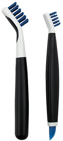 OXO Good Grips Deep Clean Brush Set, Blue, 18/8 Stainless Steel, 2.3