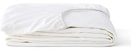 Tuft & Needle King Mattress Protector - Waterproof, Liquid-Proof, Sleeps Quiet, Fitted Sheet Style, Soft and Comfortable White