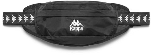 Kappa - Borsa a tracolla, Unisex, Nero, Poliestere, Streetwear Sportivo, 222 Banda Anais, Taglia: M