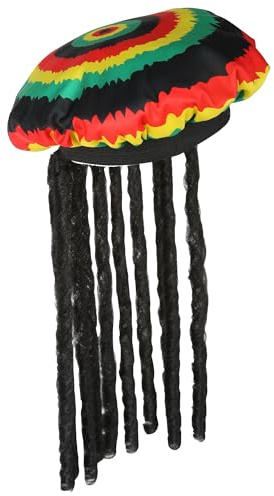 W WIDMANN MILANO Party Fashion 01899 - Rastamütze mit Dreadlocks, Rastafari, Hut, Kopfschmuck, Accessoire, Karneval, Mottoparty | Rastafari Kopfschmuck für Karneval, Mottoparty und Reggae Kostüme