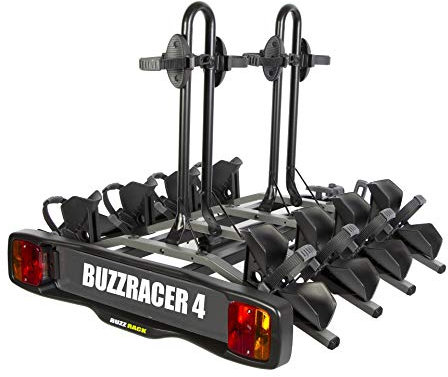 BUZZRACER 4 Porta bici su gancio - Piattaforma 4 biciclette