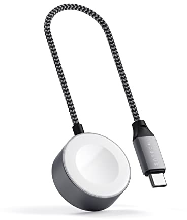 SATECHI magnetisches MFi USB-C Ladegerät für Apple Watch, 2,5 W | 18-cm-Kabel, kompatibel mit Series 1–11, Ultra und SE