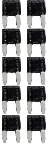 baytronic 10x Kfz-Flachstecksicherung Mini (schwarz 1A)