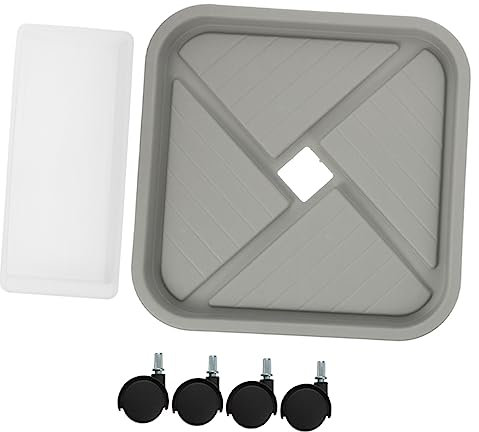 Yardwe Pflanzenroller Mit Universalrädern Tragkraft Mobilier Pflanzentrog Mit Wasserauffangwanne Robuster Blumentopfuntersetzer Für Indoor Und Outdoor Pflanzenwagen Quadratischer Pflanzen