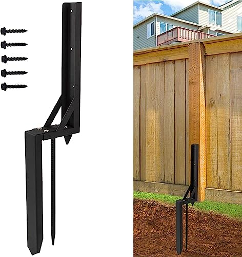 VANROUG Fence Post Repair Kit Heavy Duty Fixer Anchor Ground Spike,Fence Post Support Stake for Repairing Damaged Fence Gate Posts Sign Posts or Mailbox