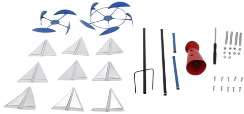 Changor Kunst Windskulptur , Feine Verarbeitung , Stabile Helle Farben , Gartendekoration , Leuchtturm , Segelboot Dekoration , Exquisit , Drehbar für den Hof