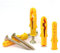 Lakada Expansion Dowel Screws Set Impact Dowels 8 x 40 Frame Dowels Nail Dowels Universal Dowels Concrete Screws with Aerated Concrete Dowels 8 mm Content 60 Pieces