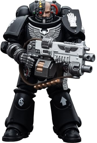 JOYTOY WH 40K 1/18 Action Figur Spielzeug, Iron Hands Intercessors Brother Gravak, 4-Zoll Geschenk für Action Figure Enthusiasten und Sammler (JT5307)