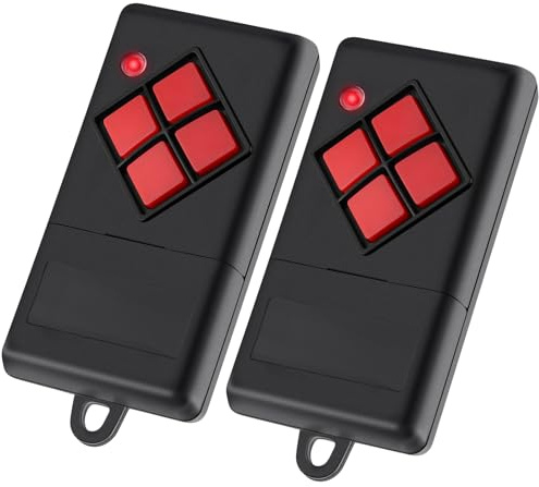 pepape 2 Stück für Dickert MAHS40-04, MAHS40-01, AHS40-02, AHS40-03 | Kompatibel mit Dickert 40,685MHz Garagentoröffner Fernbedienung mit 10 Dip-Schalter, Inklusive Detaillierter Anleitung
