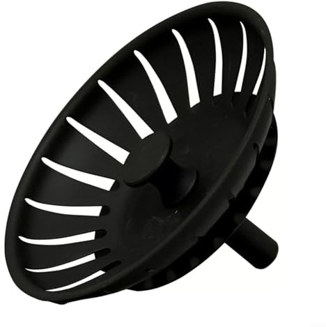 Filtre d'évier de cuisine, bouchon d'évier de cuisine, bouchon d'évier en acier inoxydable, noir