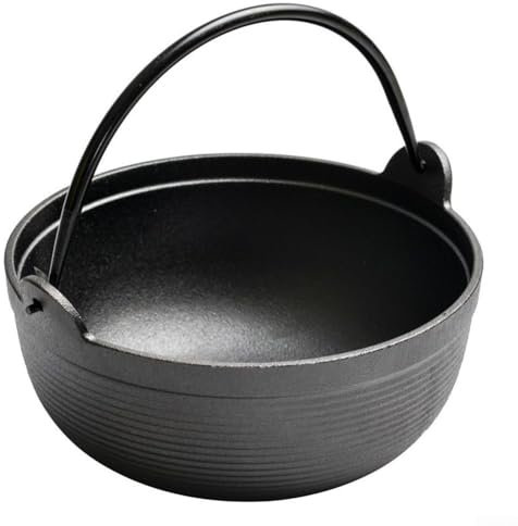Oniissy Pre-Seasoned Cast Iron Dutch Oven Pot,Stovetop Pot with Lid, Insulating Cast Iron Cookware, for Outdoor Cooking and Camping,For Bread, Frying, Baking, Camping, BBQ