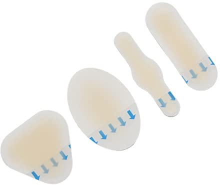 Bandages Blister, 4 Pièces Blister Pads Blister Pads Bandages Blister Bandages pour Pieds Multifonctionnel Imperméable Forte Viscosité Invisible Bandage à Bulles pour Usage Quotidien