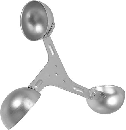 Veemoon Ersatz Anemometerbecher Windsensor 200mm Aluminium Windgeschwindigkeitsmesser Luftstrommessung 360° Windmessbecher Für Präzise Windmessung