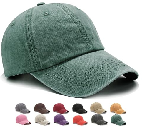 WENAUANG Unisex Retro Baseball Caps, Baseballkappe Im Washed-Distressed-Look, Geeignet für Outdoor-Sportarten, für Herren und Damen