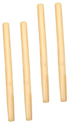 TOYANDONA 4pcs Hardwood Garden Tool Handles Replacement Set 50cm Solid Wood Handles for Shovels Hoes Axes and Sickles Wood Tool Replacement for Gardening and Woodworking Accessories