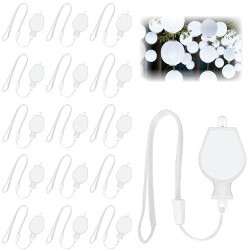 TaimeiMao Lot de 15 mini lumières LED blanches avec ficelle pour lampions ballons pour mariage, anniversaire, Halloween, Noël, décoration de fête