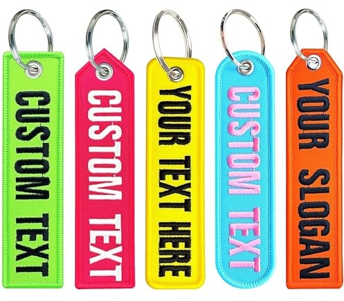 Porte-clés personnalisé, porte-clés avec nom/numéro brodé personnalisé, porte-clés cadeaux pour hommes et femmes, accessoires pour porte-cléss pour motos, scooters, voitures, sacs à dos