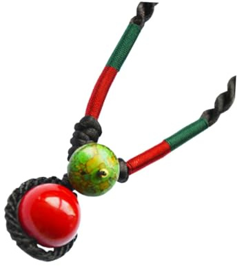 1 Pezzo di Collana di Fagioli Rossi Intrecciati collane da Donna per Perle Etniche