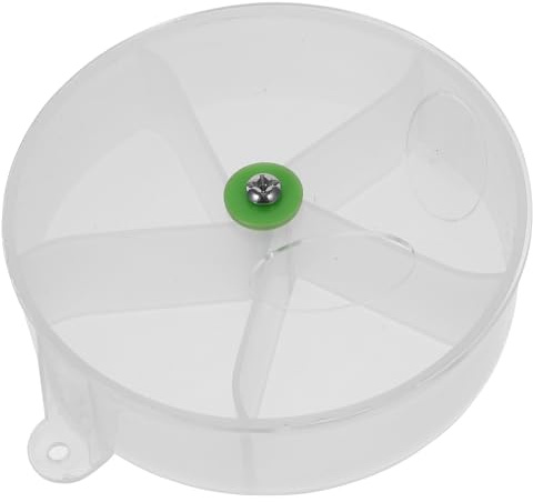 INOOMP Boîte à Nourriture pour Perroquets en Acrylique Compartiments Puzzle Alimentaire Educatif Adapté aux Grandes Cages Style