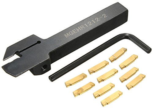 EsportsMJJ MGEHR 1212-2 12x12x100mm Nivellierwerkzeughalter mit 10 Stück MGMN200 Einsätze