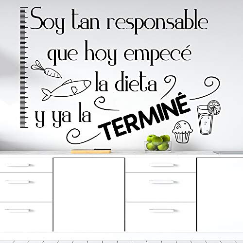 Docliick® Wandaufkleber mit Spruch SOY TAN RESPONSABLE Wandaufkleber. Docliick DC-19109 Heimdekoration