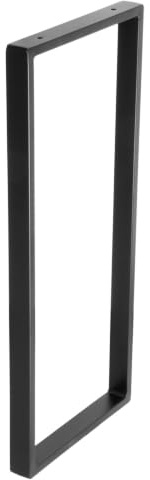 WAGNER Möbelbein/Tischbein/Möbelfuß Design Rahmen - 710 x 300 mm, Stahl pulverbeschichtet schwarz, im Industrie Look - 12517001